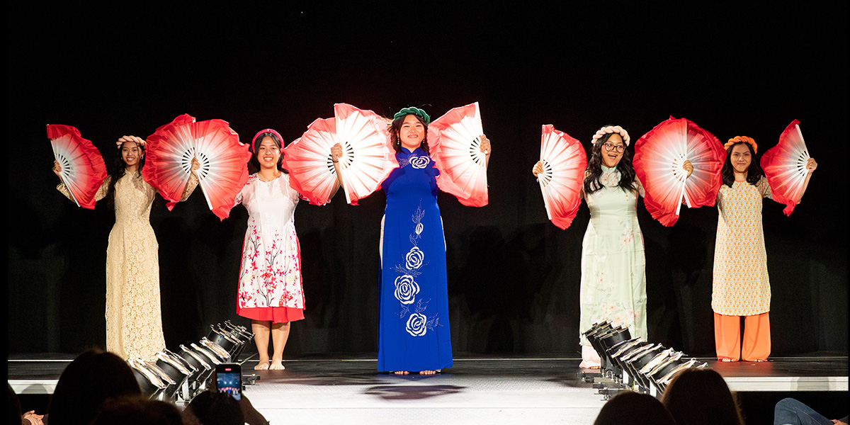 The spring Pan-Asian Fashion Show at Bowdoin.